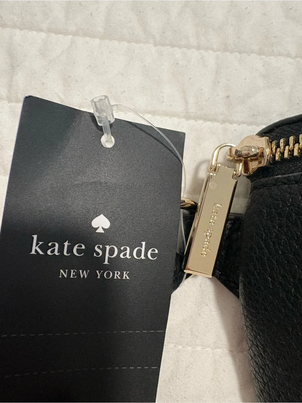 Kate Spade Black Pebbled Leather Crossbody Belt Bag